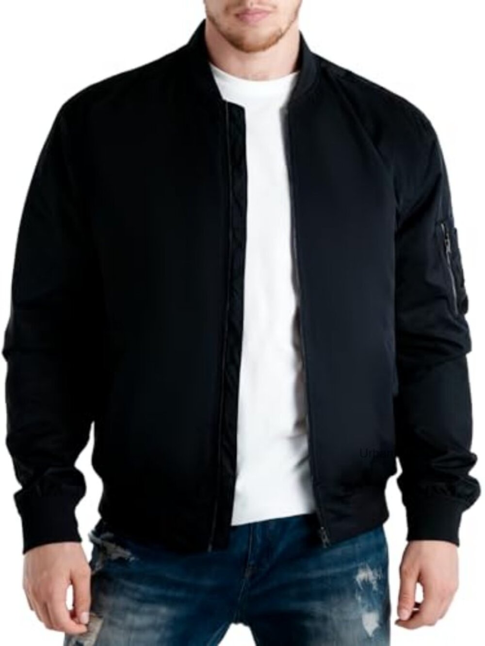 Men's Lightweight Bomber Jacket Water Repellent Windproof